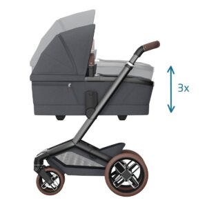Maxi Cosi FAME bērnu ratu komplekts 2in1 krāsa Twillic Graphite