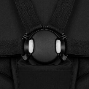 Lionelo Azura bērnu trīsriteņu ratiņi ar piepūšamām riepām krāsa BLACK ONYX