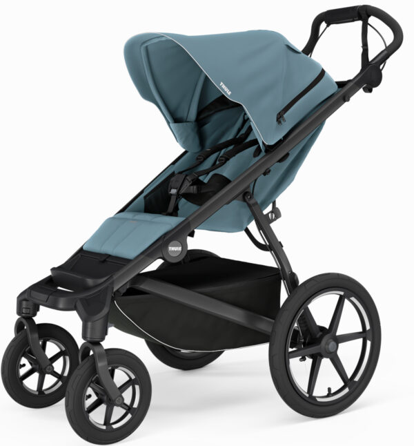 Ratini.lv | Urban Glide 4 bērnu sporta ratiņi ar magnētisku sprādzi krāsa Mid Blue bilde #1