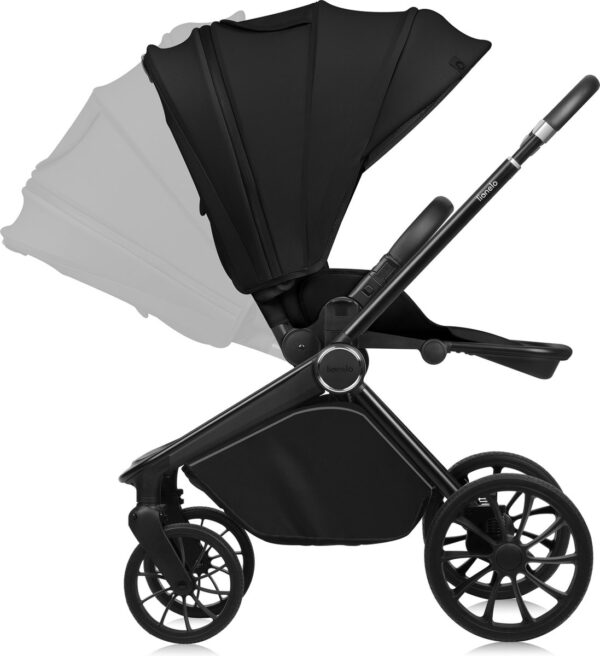 Ratini.lv | MIKA PLUS 3IN1 bērnu ratiņi krāsa BLACK ONYX bilde #3