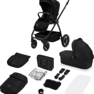 Lionelo MERIL 2IN1 bērnu ratiņi krāsa BLACK ONYX