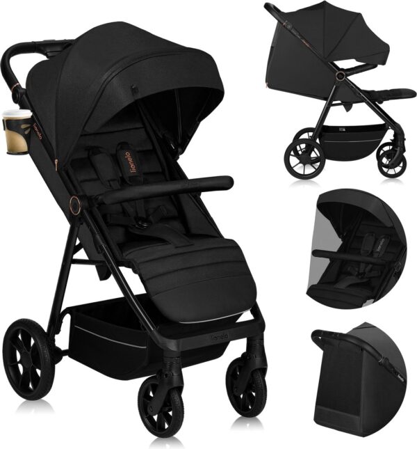 Ratini.lv | MIRA bērnu ratiņi krāsa BLACK ONYX bilde #1