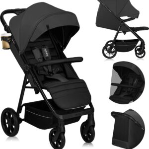 Lionelo MIRA bērnu ratiņi krāsa GREY GRAPHITE
