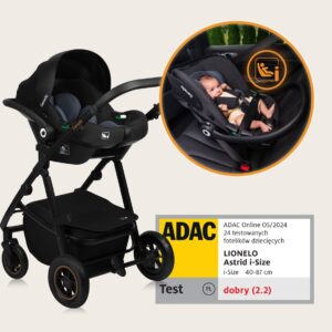 Lionelo AMBER PLUS 3IN1 bērnu ratiņi krāsa BEIGE SAND