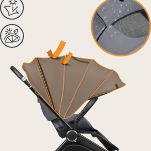Lionelo MIKA PLUS 2IN1 bērnu ratu komplekts krāsa GREY STONE