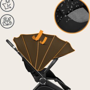 Lionelo MIKA PLUS 2IN1 bērnu ratu komplekts krāsa BLACK ONYX