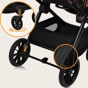 Lionelo LAYLA 2IN1 bērnu ratiņi krāsa BROWN RUST
