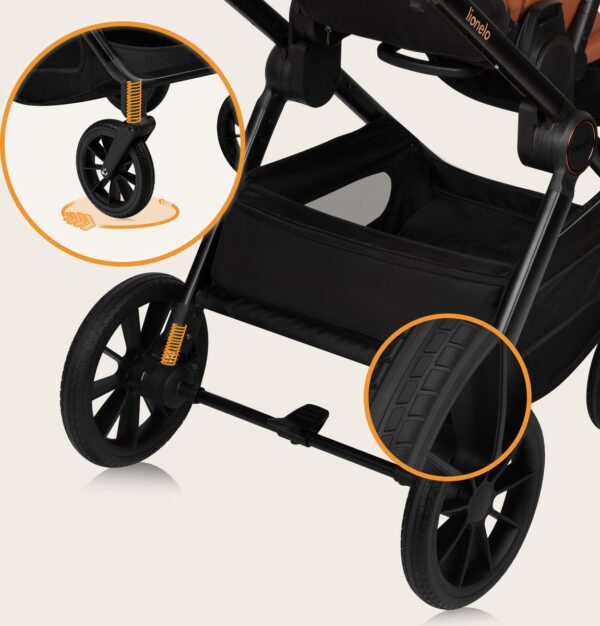 Ratini.lv | LAYLA 2IN1 bērnu ratiņi krāsa BROWN RUST bilde #11