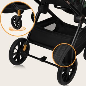 Lionelo LAYLA 2IN1 bērnu ratiņi krāsa GREEN FOREST