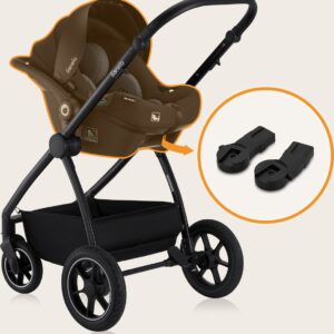 Lionelo MERIL 2IN1 bērnu ratiņi krāsa BLACK ONYX