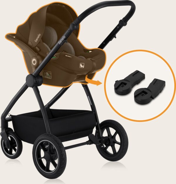 Ratini.lv | MERIL 2IN1 bērnu ratiņi krāsa BLACK ONYX bilde #25