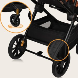 Lionelo LAYLA 3IN1 bērnu ratiņi krāsa BROWN RUST