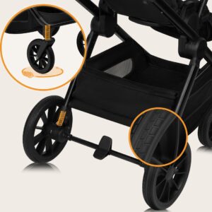 Lionelo LAYLA 3IN1 bērnu ratiņi krāsa BLACK ONYX