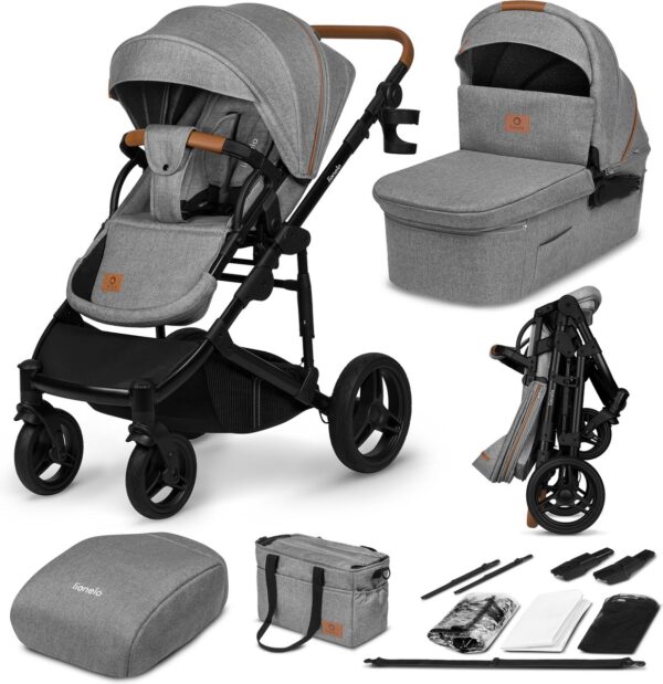 Ratini.lv | MARI TOUR 2IN1 bērnu ratiņi krāsa GREY STONE bilde #1