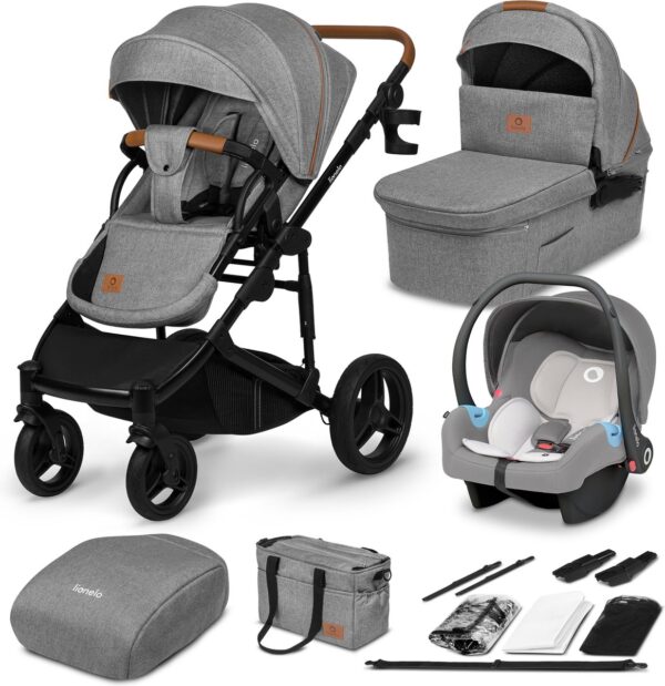 Ratini.lv | MARI TOUR 3IN1 bērnu ratiņi krāsa GREY STONE bilde #1