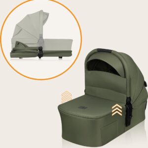 Lionelo AMBER PLUS 2IN1 bērnu ratiņi krāsa GREEN FOREST