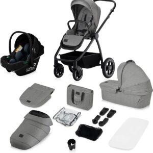 Lionelo MERIL 3IN1 bērnu ratiņi krāsa GREY STONE