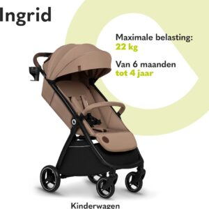 Lionelo INGRID bērnu ratiņi krāsa BEIGE SAND