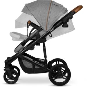 Lionelo MARI TOUR bērnu ratu komplekts 2in1 krāsa GREY STONE