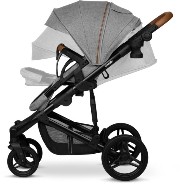 Ratini.lv | MARI TOUR bērnu ratu komplekts 2in1 krāsa GREY STONE bilde #17