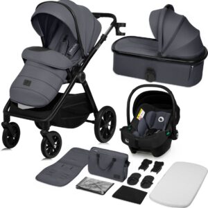 Lionelo LAYLA 3IN1 bērnu ratiņi krāsa GREY STONE