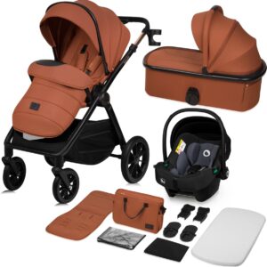 Lionelo LAYLA 3IN1 bērnu ratiņi krāsa BROWN RUST