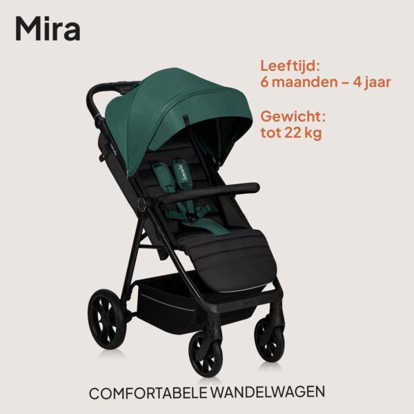 Ratini.lv | MIRA bērnu ratiņi krāsa GREEN EMERALD bilde #17