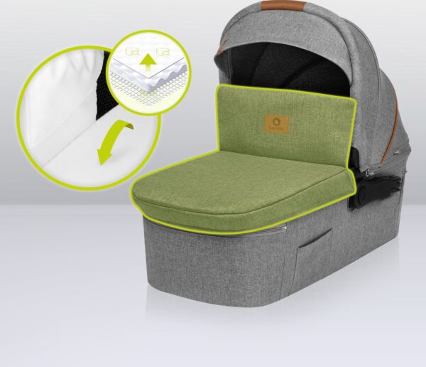 Ratini.lv | MARI TOUR 3IN1 bērnu ratiņi krāsa GREY STONE bilde #19