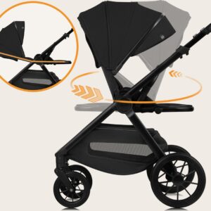 Lionelo LAYLA 3IN1 bērnu ratiņi krāsa BLACK ONYX