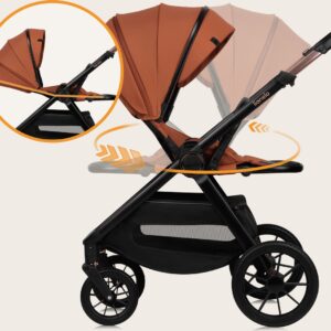 Lionelo LAYLA 2IN1 bērnu ratiņi krāsa BROWN RUST