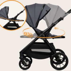 Lionelo LAYLA 2IN1 bērnu ratiņi krāsa GREY STONE