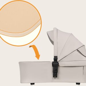 Lionelo AMBER PLUS 3IN1 bērnu ratiņi krāsa BEIGE SAND