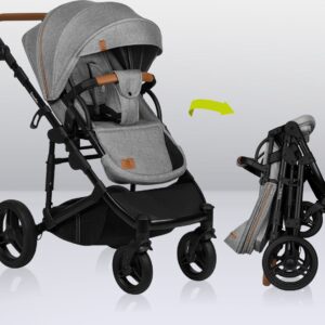 Lionelo MARI TOUR bērnu ratu komplekts 2in1 krāsa GREY STONE