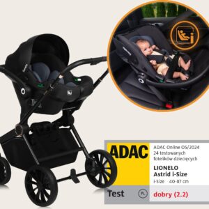 Lionelo MIKA PLUS 3IN1 bērnu ratu komplekts krāsa BROWN RUST