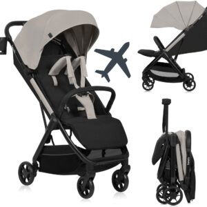 Lionelo JULIE AIR bērnu pastaigu un ceļojumu ratiņi krāsa BEIGE SAND