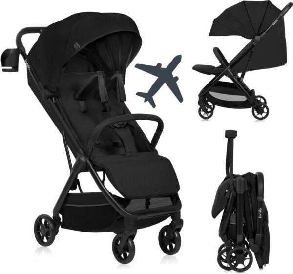 Ratini.lv | JULIE AIR bērnu ratiņi krāsa BLACK ONYX bilde #1