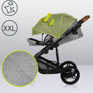 Lionelo MARI TOUR bērnu ratu komplekts 2in1 krāsa GREY STONE