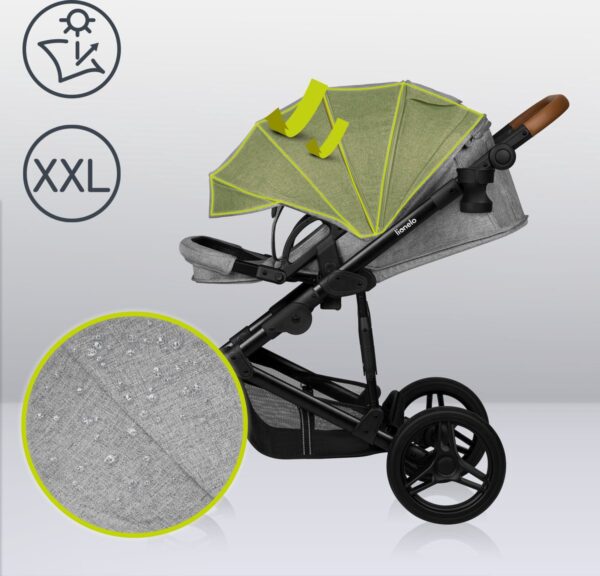 Ratini.lv | MARI TOUR 2IN1 bērnu ratiņi krāsa GREY STONE bilde #9