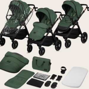 Lionelo LAYLA 2IN1 bērnu ratiņi krāsa GREEN FOREST