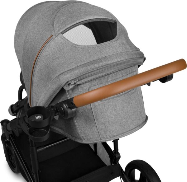 Ratini.lv | MARI TOUR bērnu ratu komplekts 2in1 krāsa GREY STONE bilde #21