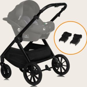 Lionelo LAYLA 2IN1 bērnu ratiņi krāsa BLACK ONYX