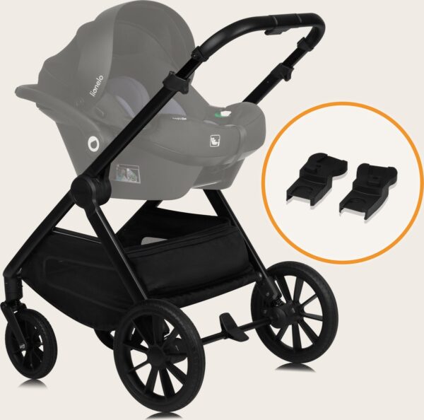 Ratini.lv | LAYLA 2IN1 bērnu ratiņi krāsa BLACK ONYX bilde #11