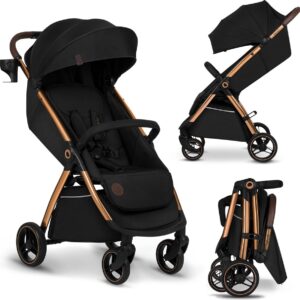 Lionelo INGRID bērnu ratiņi krāsa BLACK ONYX