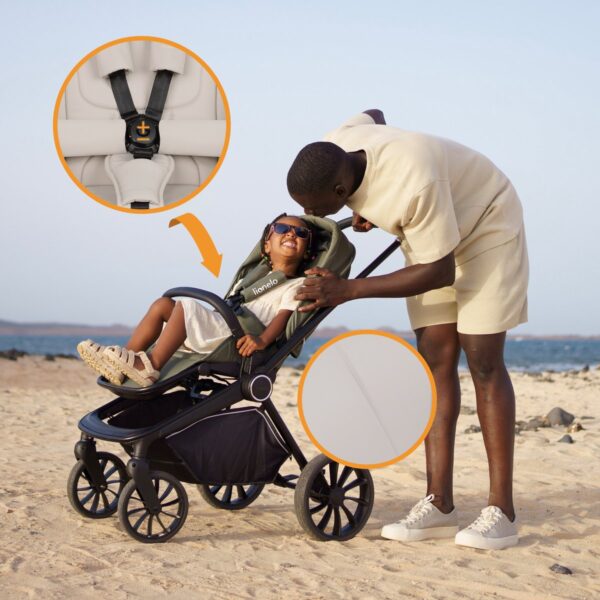 Ratini.lv | MIKA PLUS 3IN1 bērnu ratiņi krāsa MOCHA MOUSSE bilde #9