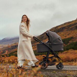 Lionelo AMBER PLUS 3IN1 bērnu ratiņi krāsa GREY GRAPHITE