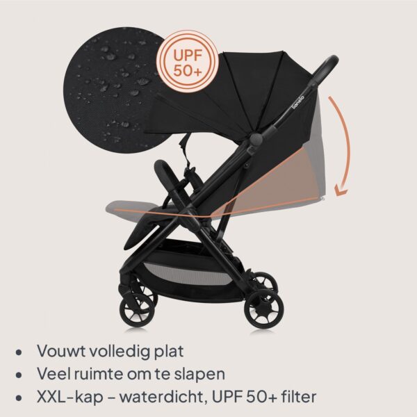 Ratini.lv | JULIE AIR bērnu ratiņi krāsa BLACK ONYX bilde #31