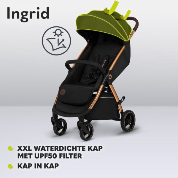 Ratini.lv | INGRID bērnu ratiņi krāsa BLACK ONYX bilde #13