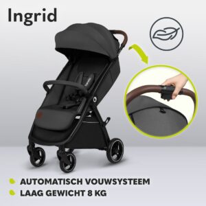 Lionelo INGRID bērnu ratiņi krāsa GREY STONE