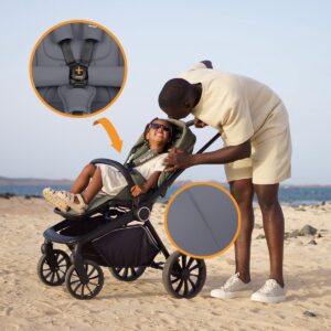 Lionelo MIKA PLUS 2IN1 bērnu ratu komplekts krāsa GREY STONE