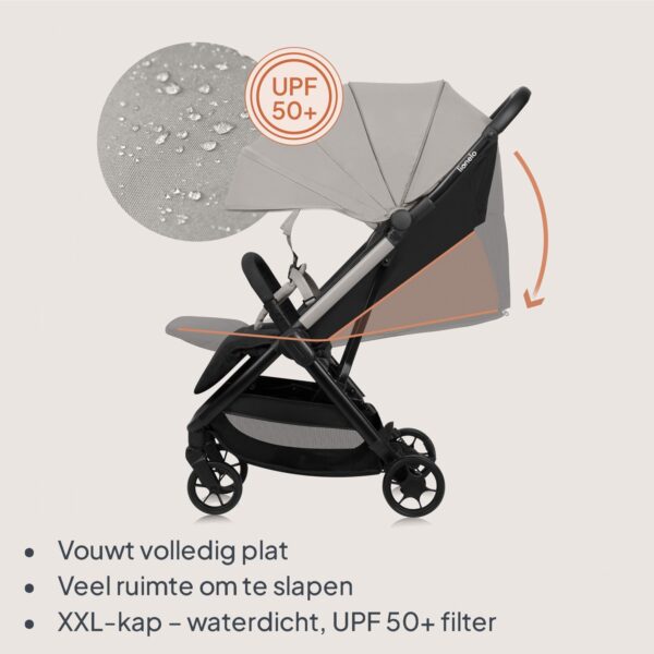 Ratini.lv | JULIE AIR bērnu ratiņi krāsa BEIGE SAND bilde #41